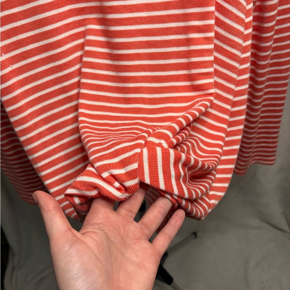 ODDY Coral Striped Floral Long Sleeve Tee - Picture 3 of 8